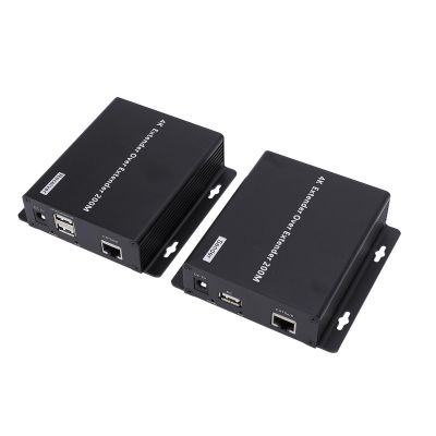 Zunate HD Multimedia Interface Extender, 4K 656.16ft Network Cable KVM Extender for Security, Video Conferencing Systems, Supports 3840x2160 at 30Hz, Plug and Play Design