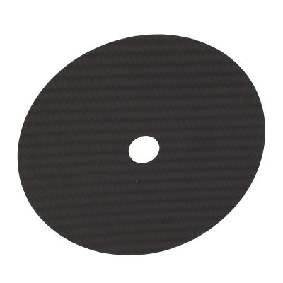 Carbon Fiber CD Mat, Improve Listening Experience, Full Sound Quality, Sturdy, Suitable for All CD Players with 0.2mm Thick (Black)