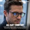 grinderPUNCH Reading Glasses Men Women Fashion Computer Readers Stylish Blue Light Blocking Glasses Gaming Eyeglasses (Tortoise Whisky, 5.0, x) view 3