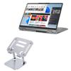 BoxWave Stand and Mount Compatible with Levono IdeaPad 5 2-in-1 14AHP9 (14 in) - Executive VersaView Laptop Stand, Ergonomic Adjustable Viewing Angle Metallic Riser - Metallic Silver view 1