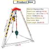 ZDJZMGZ 7ft Scalable Legs Emergency Rescue Tripod Kit for Confined Space, 1200/1800/2600lbs Lifting and Rescue Equipment Tripod, Sewer Wellhead Tunnels Tripod Hoist(1200LBS Winch) view 4