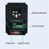 220V and 380V 11KW Frequency Converter 1 Phase Input and 3 Phase Output Inverter Drives for Motor Adjustable Speed 50HZ 60HZ 1Pcs(1.5kw 2HP,1ph220V-3ph220v) view 2
