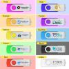 8GB 10Pcs Custom Personalized USB 3.0 Flash Drive, Bulk Promotional USB Thumb Drives with Metal Keychains, Printing Your Text & Logo on Double-Sided for Office/School/Company ADs/Photography view 3