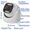 ansice 3MP Wide Angle 2.8mm Lens IP Camera 3.0MP Metal Network Security Camera Waterproof IP66 Build-in POE Array IR LED view 3