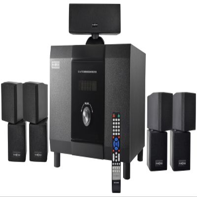 5.1 Channel Home Theater System with 10" Subwoofer, Bluetooth,5 Speakers, Remote, Radio, RCA- Perfect for Movies, Music, Karaoke