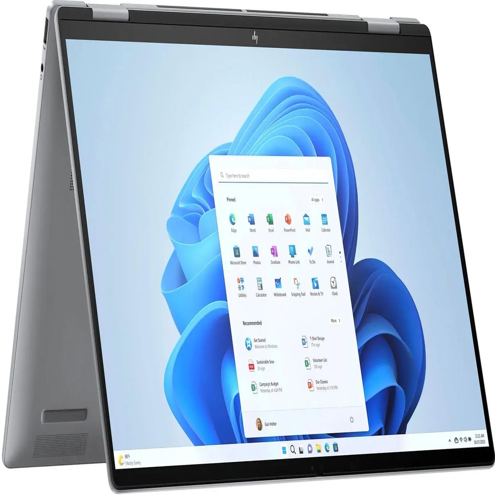HP Envy x360 2-in-1 16 2024 Business Laptop 16" WUXGA IPS Touchscreen 6-Core AMD Ryzen 5 8640HS 8GB LPDDR5 4TB SSD AMD Radeon Graphics Wi-Fi 6E Backlit Keyboard Win10 Pro w/ONT 32GB USB
