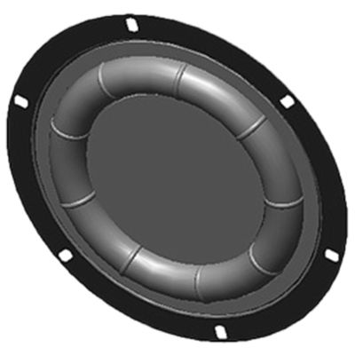 WEISUYUUS Subwoofer Diaphragm Loudspeaker Woofer Radiator Enhances Bass Experience Rubber and Iron Horn Accessory 6.5/8inch