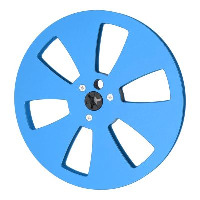 1/4 7 Inch Empty Reel, Empty Tape Reel for Reel to Reel Tape Recorder for Open Reel Sound Deck, Aluminum Alloy Recording Takeup Reel with 6 Hole, Replacement Opening Machine Part