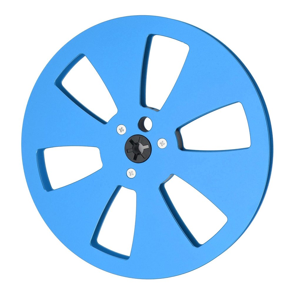 1/4 7 Inch Empty Reel, Empty Tape Reel for Reel to Reel Tape Recorder for Open Reel Sound Deck, Aluminum Alloy Recording Takeup Reel with 6 Hole, Replacement Opening Machine Part
