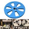1/4 7 Inch Empty Reel, Empty Tape Reel for Reel to Reel Tape Recorder for Open Reel Sound Deck, Aluminum Alloy Recording Takeup Reel with 6 Hole, Replacement Opening Machine Part view 4