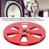 1/4 7 Inch Empty Tape Reel, Aluminum Alloy Recording Takeup Reel with 3 Hole for Reel to Reel Tape Recorder for Open Reel Sound Deck (Red Black) view 3