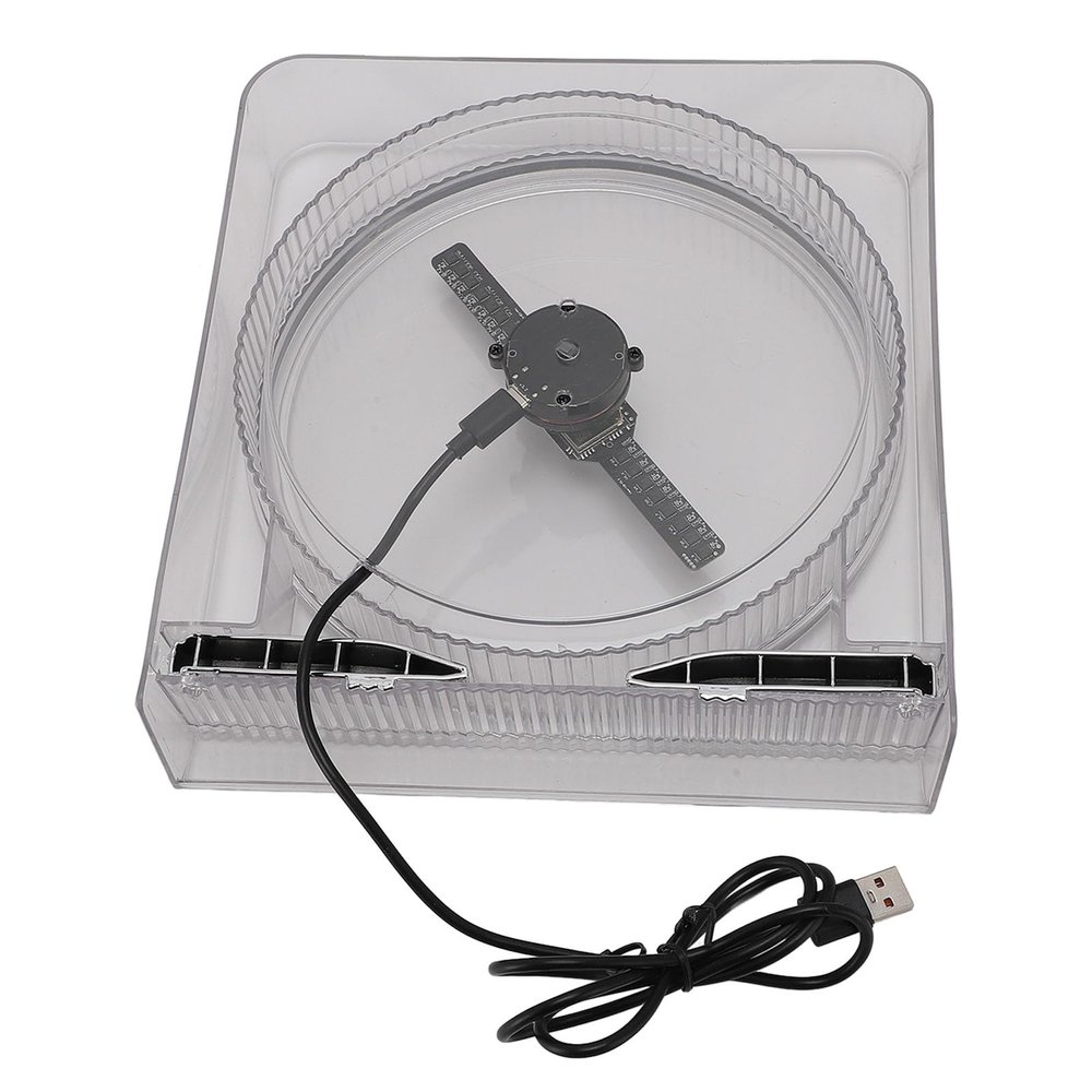 3D Hologram Fan, 14cm 128 LED Holographic Projector with 170 Viewing Angle, 2000x128 Resolution App Control 3D LED Fan Display for Business, Store Shop, Party