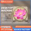 3D Hologram Fan, 14cm 128 LED Holographic Projector with 170 Viewing Angle, 2000x128 Resolution App Control 3D LED Fan Display for Business, Store Shop, Party view 2