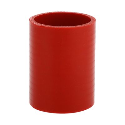 X AUTOHAUX Straight Coupler Silicone Hose 51mm/2.01" ID 2.99" Length 0 Degree Universal Car Silicone Hose Coolant Hose 3-Ply 4mm Thickness Air Intake/Turbo/Intercooler Piping Tube Red 1 Pcs