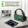 20000mAh Emergency Solar Crank Radio, AM/FM/NOAA Weather, Phone Charger view 2