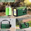20000mAh Emergency Solar Crank Radio, AM/FM/NOAA Weather, Phone Charger view 3