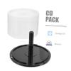 OSOLADY 4pcs Portable Cd Dvd Storage Buckets Organize Protect Your Disc Collection to Discs Each for Home Travel Use view 3