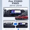 CARUENT Android 13 Car Radio Stereo CarPlay/Android Auto for Ford Figo 2015-2018 9 Inch Screen Support Navigation GPS WiFi Bluetooth FM RDS Steering Wheel Control+Backup Camera,Nf3/2+32g view 2
