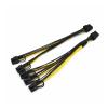 Chunsu 20cm 16awg PCI Express GPU VGA 8Pin Female to 2x3x 6+2pin PCI-E Strong Power Supply Power Splitter Graphic Card Cable(2x6 2pin) view 2