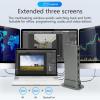 FLEXMAN 13 in 1 USB C Laptop Docking Station 3 Monitors, Plug and Play Vertical USB Hub Adapter with 100W Power Delivery Ethernet Audio for Wins for OS X for Linux for Android4.0 view 2