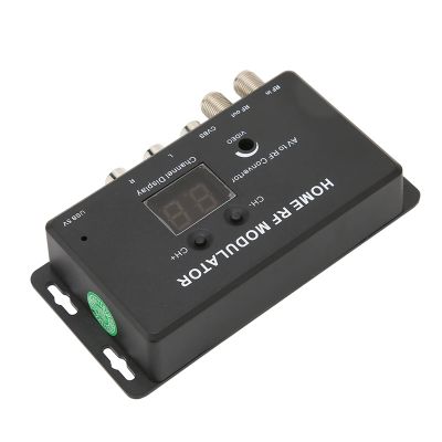 aqxreight M70RV TV Link Modulator Support PALNTSC Professional AV to Rf Converter for AV Source Set Top Boxes Rf Modulator Boasts and Simple Appearance with Exquisite That TV Link