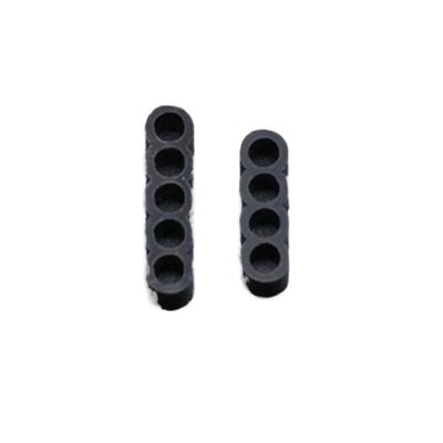 Chunsu 4pin 5pin 1 Line Round Acrylic Cable Combs for Computer Sata Power Cable-2pcs(5pin Comb,Black)