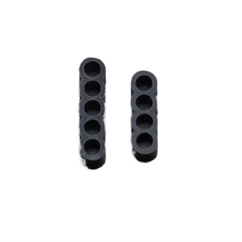 Chunsu 4pin 5pin 1 Line Round Acrylic Cable Combs for Computer Sata Power Cable-2pcs(5pin Comb,Black)