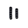 Chunsu 4pin 5pin 1 Line Round Acrylic Cable Combs for Computer Sata Power Cable-2pcs(5pin Comb,Black) view 1