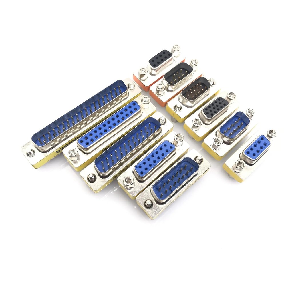 ACGTUY DB15 DB25 DB37 9/15/25/37 Pin Female to Female/Male to Male Null RS232 Serial Port Com Connector Gender Changer Adapter(Female to Female,DB15 (2ROW))