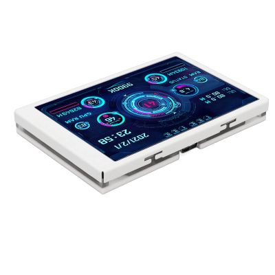 Computer Temp Monitor, 3.5in LCD Computer Temp Monitor, Full View with Your Pc and Includes a Stepless Brightness Adjustment Feature Pc Temperature Display Pc Case Screen for