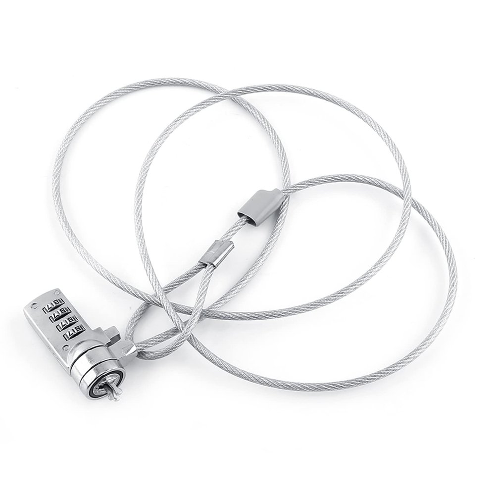 Cable Lock, Laptop Locking Cable Combination Laptop Lock Laptop Lock Notebook Combination Lock Laptop Lock Cable Chain Theft Deterrent 4 Digit Password For Notebook PC