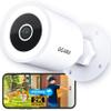 GEARit Cameras for Home Security - Outdoor Camera with Clear 2K HD Video - IP65 Weatherproof, Motion Detector Home Security Camera w/Color Night Vision, 2-Way Audio - Easy to Set Surveillance Camera view 1