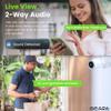 GEARit Cameras for Home Security - Outdoor Camera with Clear 2K HD Video - IP65 Weatherproof, Motion Detector Home Security Camera w/Color Night Vision, 2-Way Audio - Easy to Set Surveillance Camera view 3
