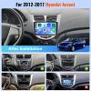 Android 15 Car Stereo for 2012-2017 Hyundai Accent Verna Solaris CarPlay Android Auto, 9 Inch Touch Screen for 2+64GB Accent Radio with GPS WiFi, Bluetooth FM/RDS EQ 26UI Backup Camera view 2