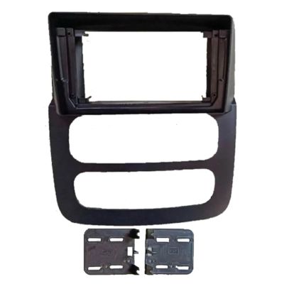 OLKUTIVQ Car Frame Fascia Adapter Canbus Box Decoder Android Radio Dash Fitting Panel Kit for RAM 1500 2500 3500(Frame)