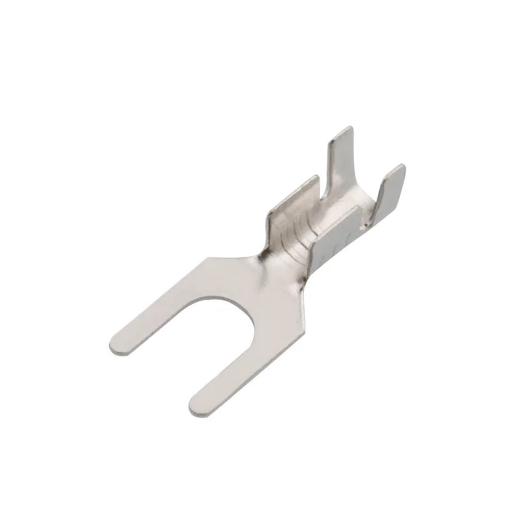 100pcs Fork-Shaped Bare Cold-Pressed Crimp Terminal Y-Shaped Lug 3.2mm 4.2mm 5.2mm 6.2mm 8.2mm Car Cable Wire Connector(DJ4413-3.2A)