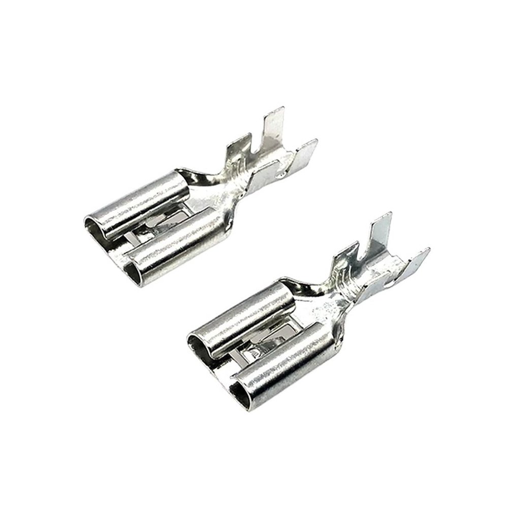 10/20/50/100 Pcs Car Splices Wire Terminal Non-Insulated Auto Electrical 9.5MM Female Crimp Terminals DJ621-E9.5x1.2C(10 pcs)