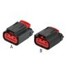 1 Set 6 Pin Way Accelerator Pedal Waterprof Socket Connector Throttle p/Lug 1438153-5 1-1419168-1(A Type) view 2