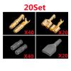 10/20/50Sets 4.0 Terminal Electrical Wire Connector Diameter 4MM Male + Female 1:2 Transparent Sheath(20sets(120pcs)) view 2