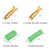 25/50/100sets 4.0 Terminal Car Electrical Wire Connector Diameter 4mm Female + Male + Case Cold Press Terminal Green(50sets(200pcs)) view 2