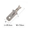 20/50/100 Pcs Automotive Crimp Wire Terminal Brass Tinned Male Cable Connector 7.8MM Splice Pins DJ611-7.8 G239(20 Pcs) view 2