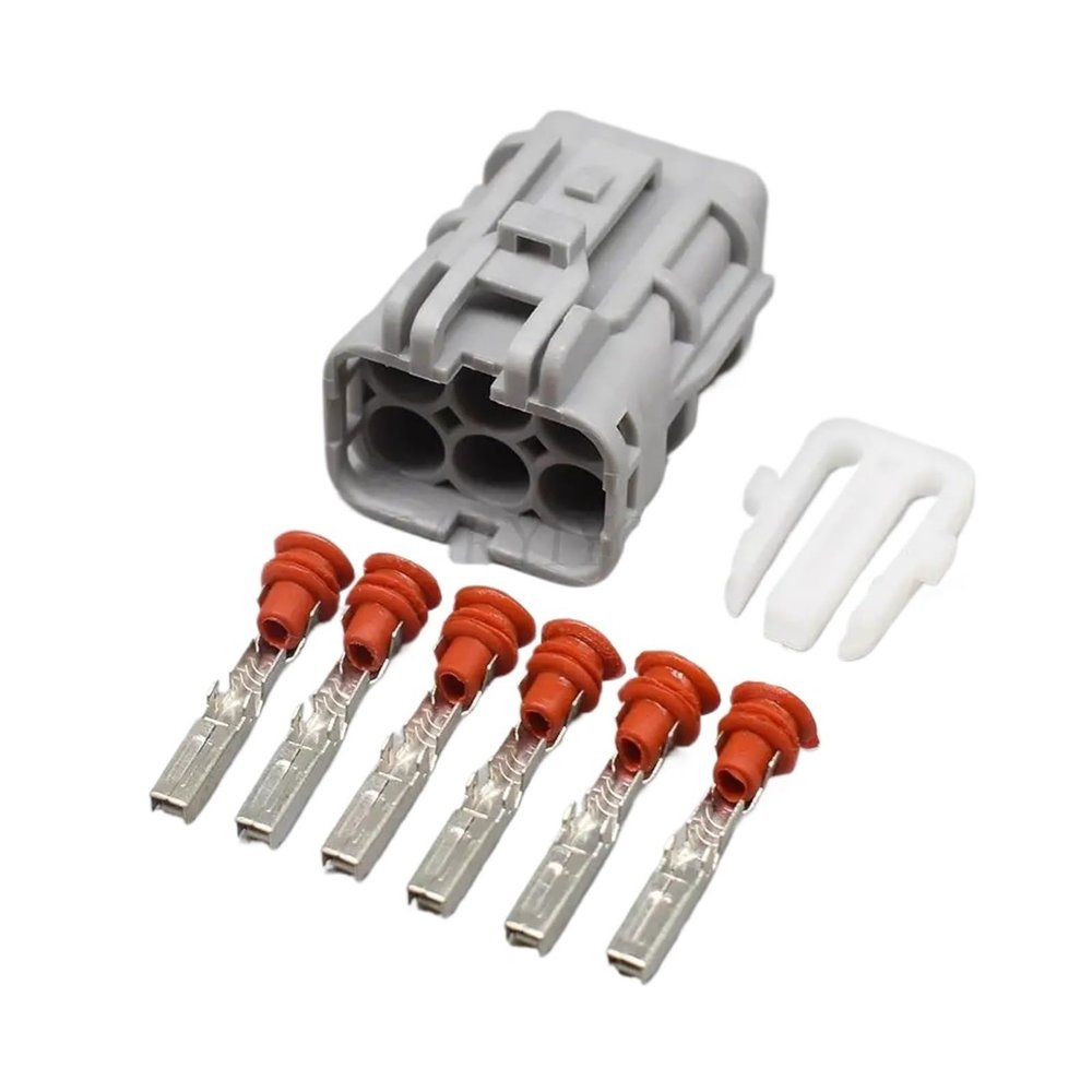 1 Set MG640337-5 MG610335-5 Waterpoof Grey PA66 KET 6 Pin Way Male Female Connector(Female Set)