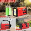 20000mAh Emergency Solar Crank Radio, AM/FM/NOAA Weather, Phone Charger view 3