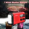 20000mAh Emergency Solar Crank Radio, AM/FM/NOAA Weather, Phone Charger view 4