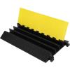3 Large Channel Rubber Cable Ramp Cable Protector Ramps, 28000 Lbs Load Capacity Heavy Duty Traffic Speed Bump Cable Cord Cover Ramp Wire Hose Protective for Driveway Indoor Outdoor, 1 Pack view 1
