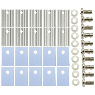 10PCS TO-220 Silver Heatsink Heat Sink,TO-220 Heatsink for MOSFET Voltage Regulator