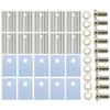 10PCS TO-220 Silver Heatsink Heat Sink,TO-220 Heatsink for MOSFET Voltage Regulator view 1