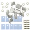 10PCS TO-220 Silver Heatsink Heat Sink,TO-220 Heatsink for MOSFET Voltage Regulator view 3