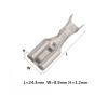 20/50/10 Pcs Copper Automotive Wire Splice Terminal Car Female Cable Connector Crimp 7.8 MM Pin Contacts DJ625-7.8 * 0.8C 8242-4068 G243(20 Pcs) view 2