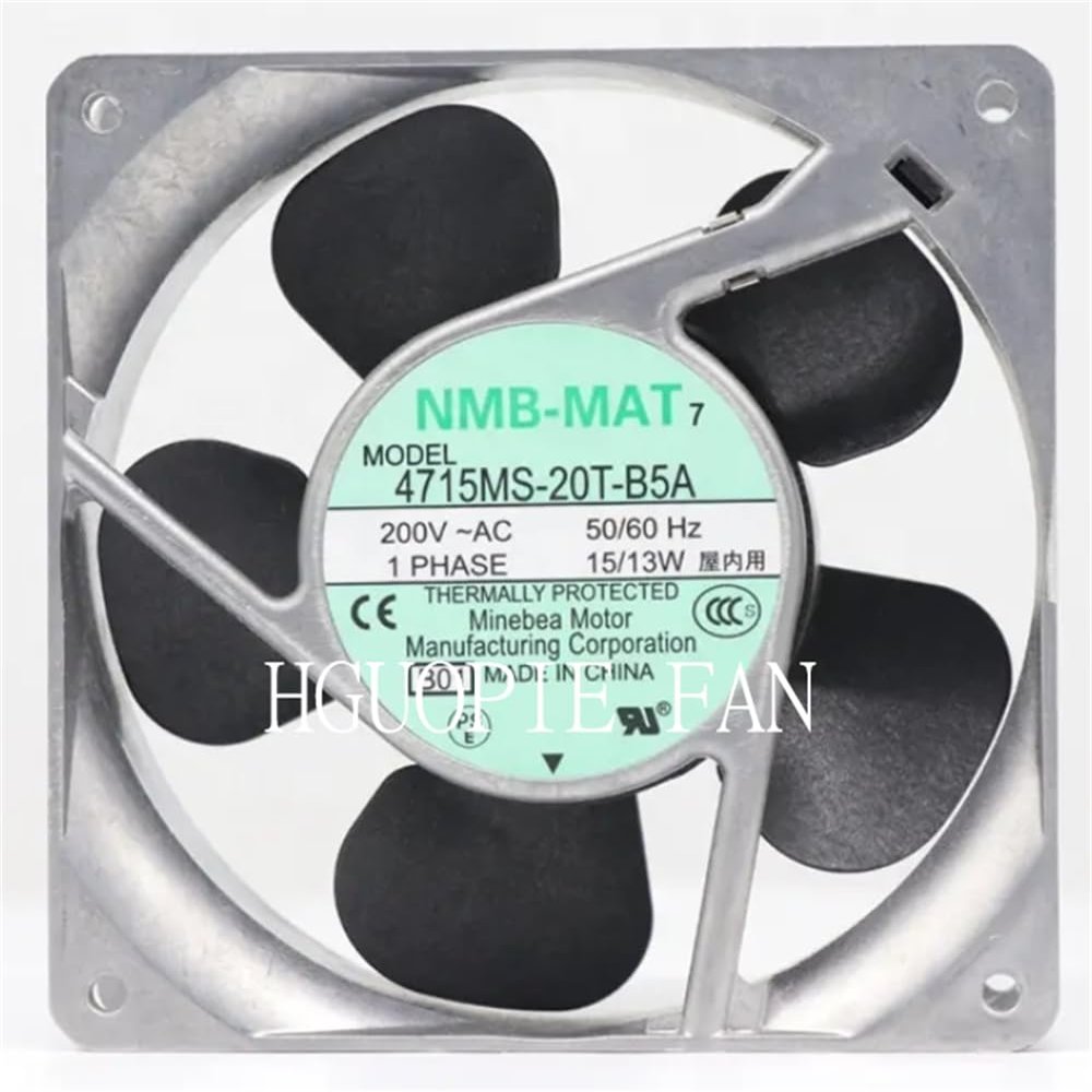 HGUOPIE for NMB-MAT 4715MS-20T-B5A Fan AC 200V 15/13W 120 x120 x38mm Axial Cooling Fan